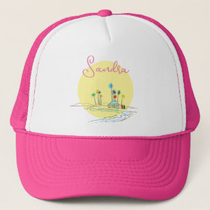 Tropisk strand keps
