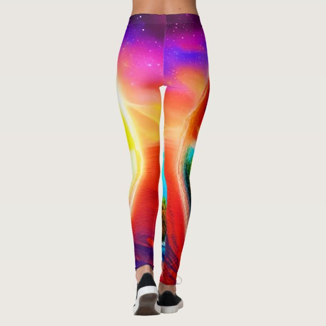 Tropisk strand leggings (Baksida)
