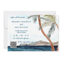 Tropisk strand med Ljus Bröllop