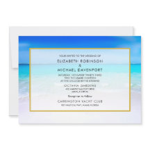 Tropisk strand med turkos Bröllop