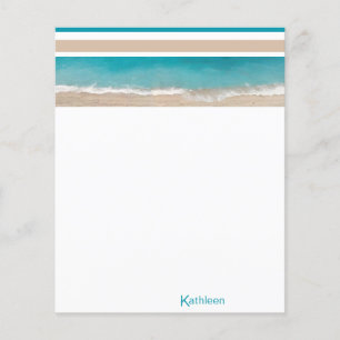 Tropisk strand monogram personlig brevpapper
