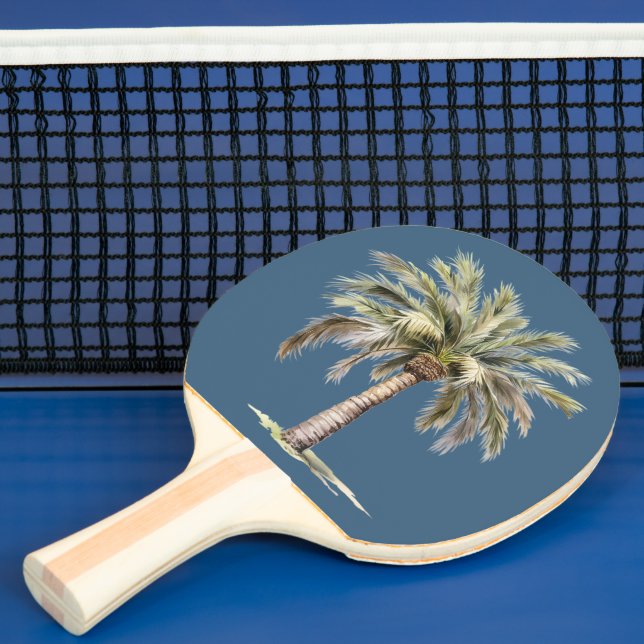 Tropisk strand palmer sjöstjärna pingisracket (Insitu)