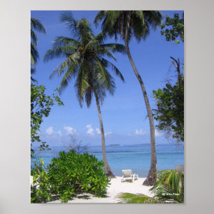 Tropisk strand poster