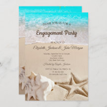 Tropisk strand,Seastar,Seashell-Förlovning