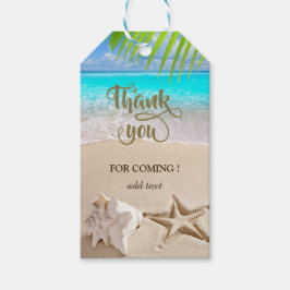 Tropisk strand,Seastar,Seashell-Tack Presentetikett