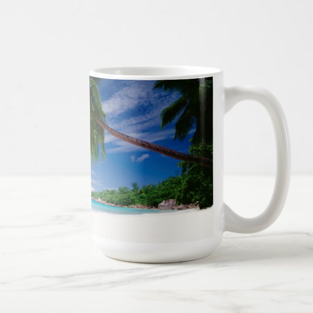 Tropisk strand | Seychellerna Kaffemugg (Höger)