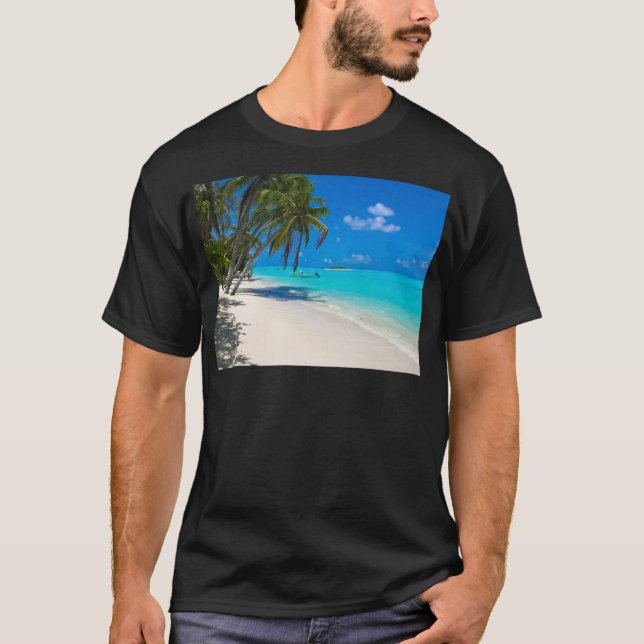 Tropisk strand t shirt (Framsida)