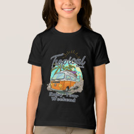 Tropisk strand t-shirt design