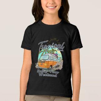 Tropisk strand t-shirt design