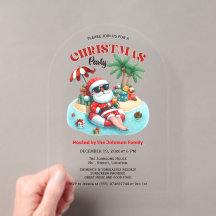 Tropisk strand & Tomte julfest