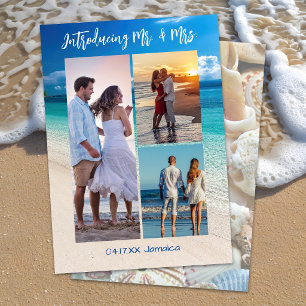 Tropisk strand tre foto Eloped tillkännagivande