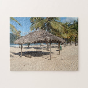 Tropisk strand Trinidad och Tobago. Pussel