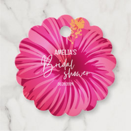 Tropisk strandblomma Bröllopsdusch Välkomstskylt Gåvor Etiketter