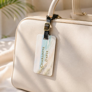 Tropisk stranddestination semester bagagebricka