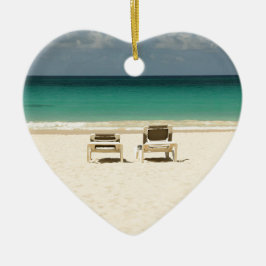 Tropisk strandDominikanska republiken Julgransprydnad Keramik