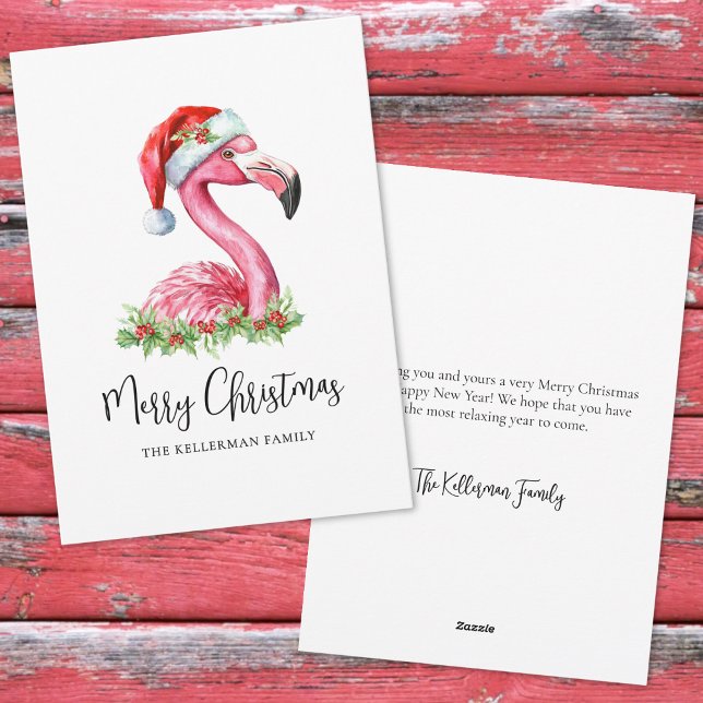 Tropisk strandjul julkort (Tropical Beach Christmas Holiday Card)