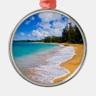 Tropisk strandparadis, Hawaii Julgransprydnad Metall