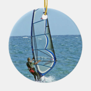 Tropisk surfingprydnad julgransprydnad keramik