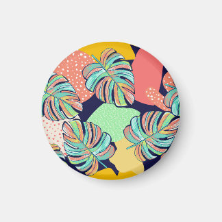 Tropisk teckning: Flerfärgad monsterdesign Magnet