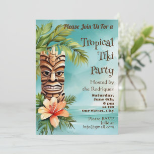 Tropisk Tiki-fest Inbjudningar
