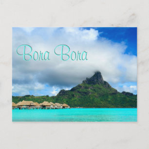 Tropisk tillflykt till Bora Bora-vykort Vykort