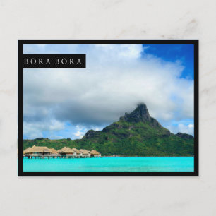 Tropisk tillflykt till Bora Bora-vykort Vykort