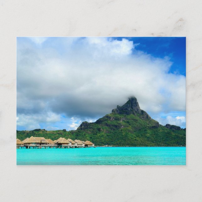 Tropisk tillflykt till Bora Bora-vykort Vykort (Framsida)