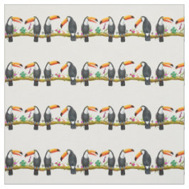 Tropisk Toco Toucan Talk Fabric Tyg