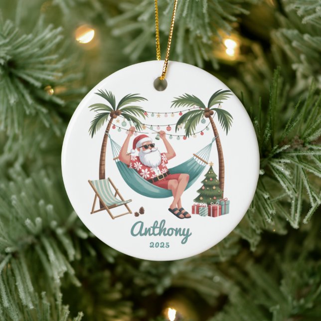 Tropisk Tomte Jul Julgransprydnad Keramik (Träd)