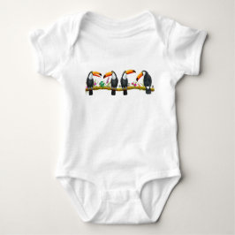Tropisk Toucan fågelbaby ett biet T-shirt