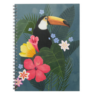 Tropisk Toucan i vildmarken Anteckningsbok