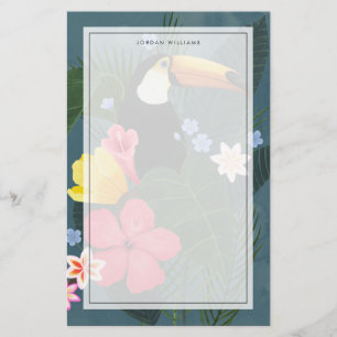 Tropisk Toucan i vildmarken Brevpapper
