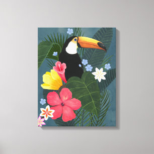 Tropisk Toucan i vildmarken Canvastryck