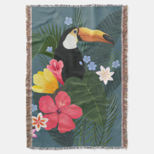 Tropisk Toucan i vildmarken Filt