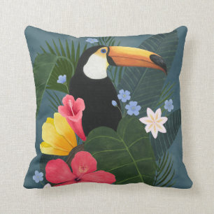 Tropisk Toucan i vildmarken Kudde