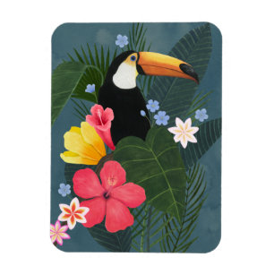 Tropisk Toucan i vildmarken Magnet