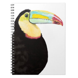 Tropisk Toucanfåglar Anteckningsbok