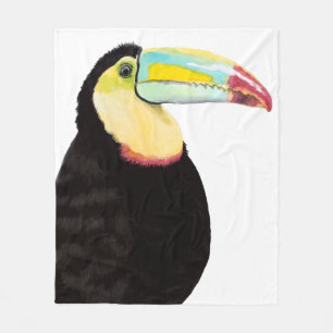 Tropisk Toucanfåglar Fleecefilt