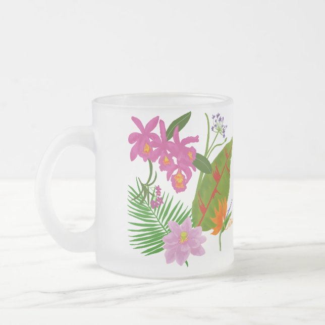Tropisk Trädgård Frostad Mugg (Vänster)
