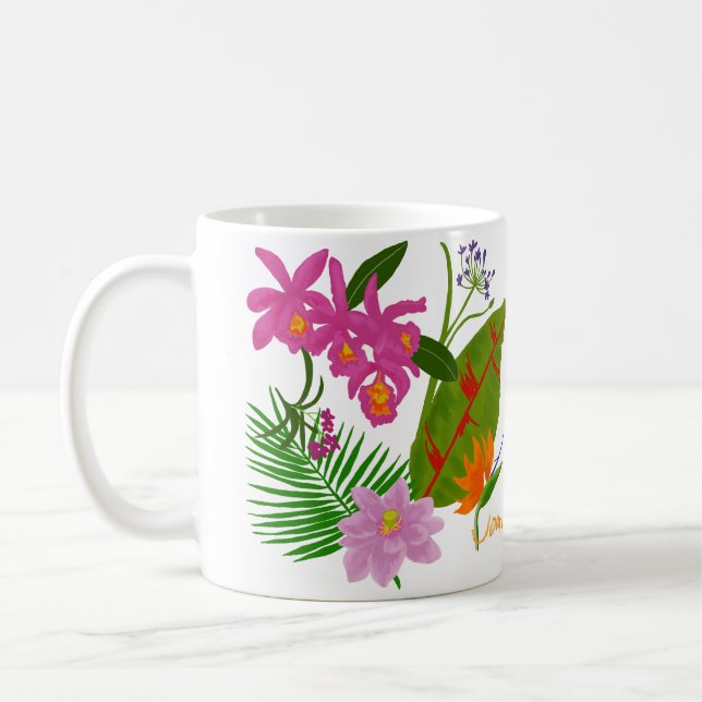 Tropisk Trädgårdsmugg Kaffemugg (Vänster)