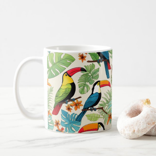 Tropisk Tukan Baldakin Kaffemugg (Med munk)