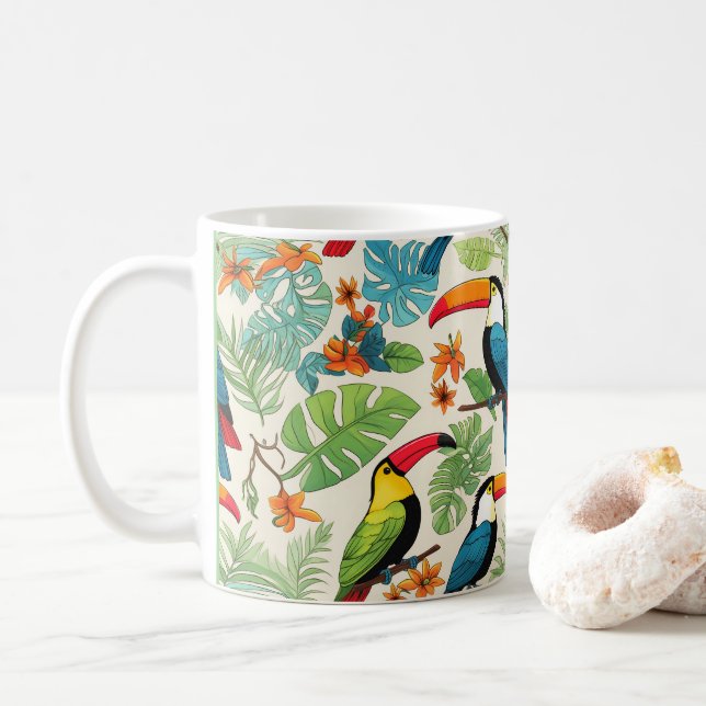 Tropisk Tukan Baldakin Kaffemugg (Med munk)