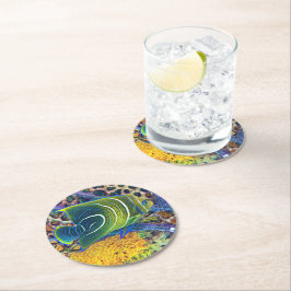 tropisk underlägg papper rund