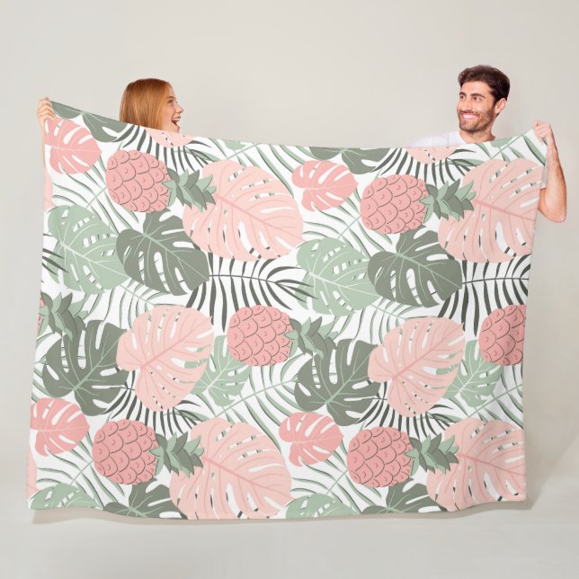 Tropisk väg 60 x 80 Fleece Blanket (På plats)