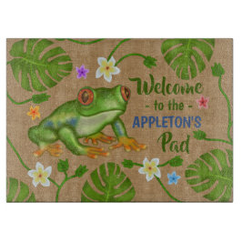 Tropisk välkomnande för groda till