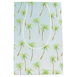 Tropisk vattenfärg i Handflatan Träd