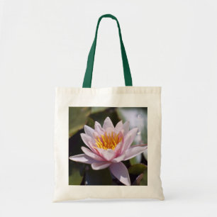 Tropisk vattenlilja blomster botanisk design tygkasse