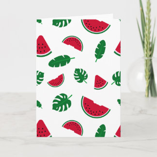 Tropisk Vattenmelon Sommar Hav Kort