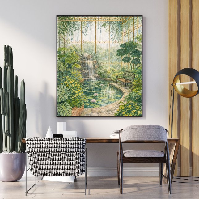 tropisk växthus trädgård | botanisk konservator poster (Skapare uppladdad)