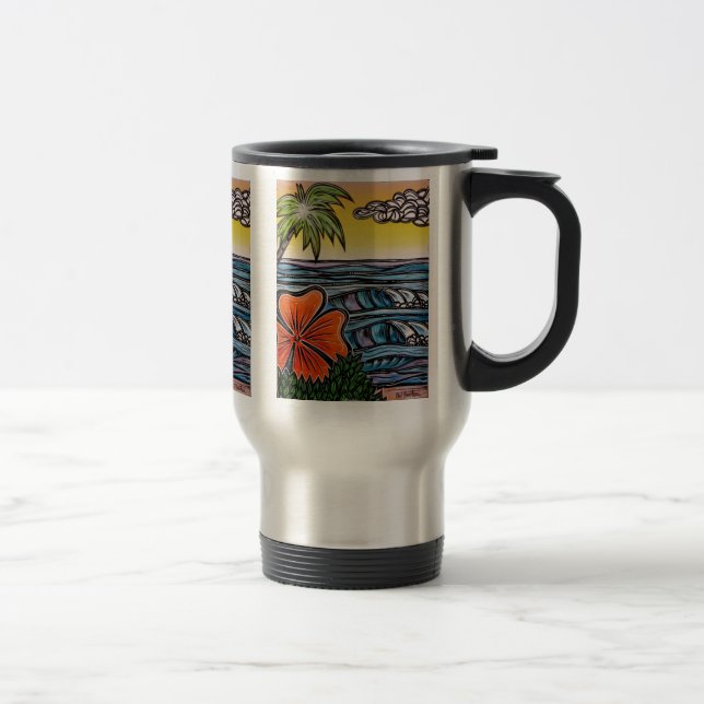 Tropisk vinkar travel mug resemugg (Höger)